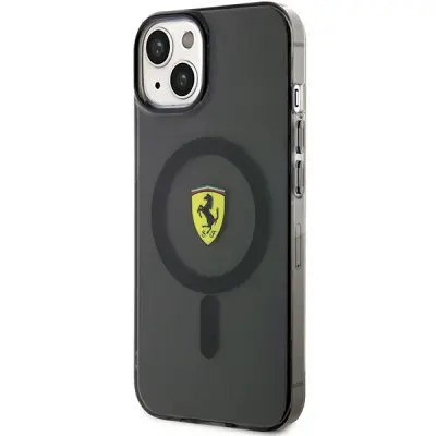 FERRARI FEHMP14SURKK IPHONE 14 / 15 / 13 6.1 BLACK/BLACK HARDCASE TRANSLUCENT MAGSAFE