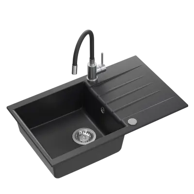 QUADRON Set korita in armature NICK 111 + MAGGIE, črn