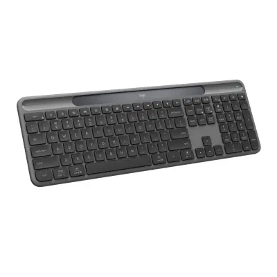 Tipkovnica LOGITECH K980 Signature Slim Solar+, brezžična, grafitna, SLO gravura
