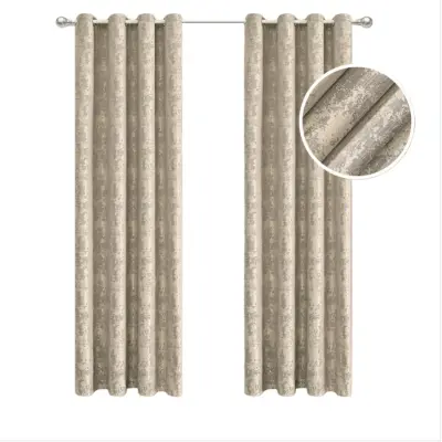 Zatemnitvena zavesa s svetlečim sijajem (132x260 cm, enojna plošča z obročki) Camel