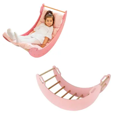 Lesena gugalnica Moon pink