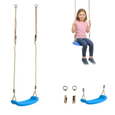 Gugalni sedež deska plastični Zabaven - moder