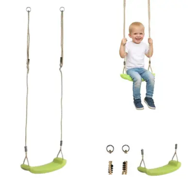 Gugalni sedež deska plastični Fun - limetno zelen