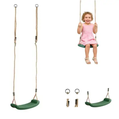 Gugalni sedež deska plastični Zabaven - zelen