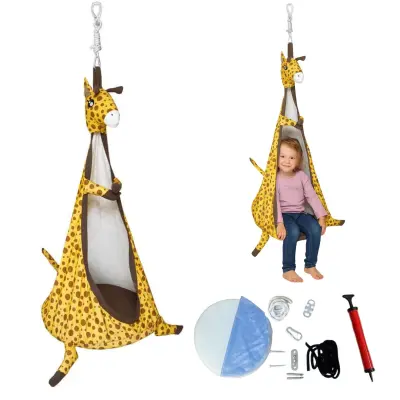 Viseča gugalnica v obliki kokona za otroke žiraf