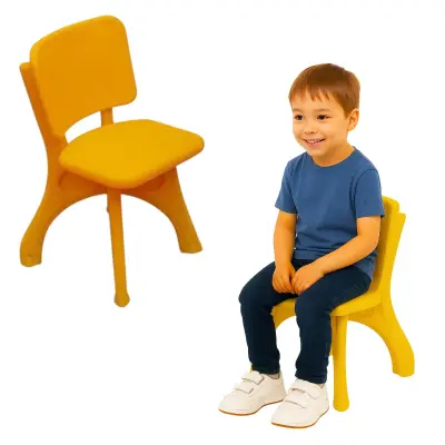 Otroški plastični stol Sadje rumena