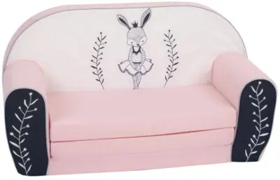 Otroški kavč divan za otroke sedež pohištvo za otroško sobo mini Print - princeska