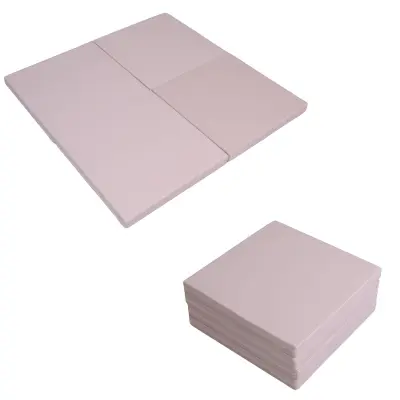 Gimnastična vzmetnica Satellite 100x100x5 cm, štiridelna - bež