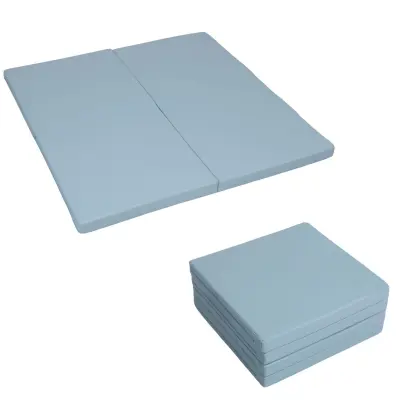 Gimnastična vzmetnica Satellite 100x100x5 cm, štiridelna - zelena