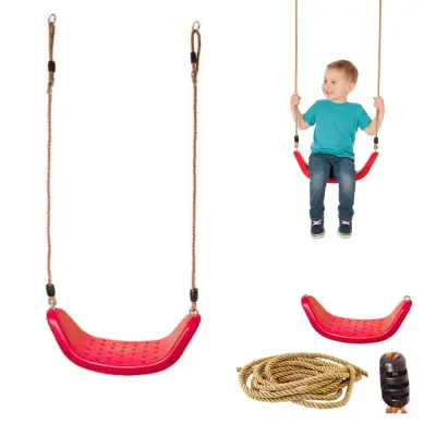 Gugalni sedež plastični - rdeč