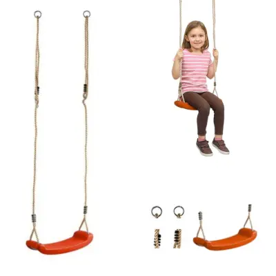 Gugalni sedež plastični Zabaven - rdeč