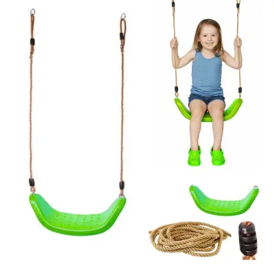 Gugalni sedež plastični - svetlo zelena barva