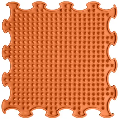 Senzorična podloga igralna otroška Spikes soft 1 kos - oranžna