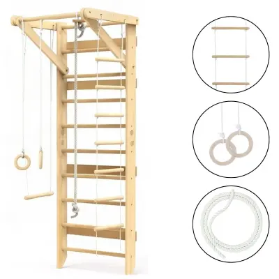 Telovadna, švedska lestev za dom Cherry Active - les