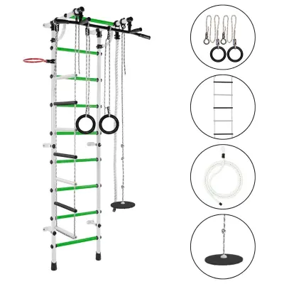 Telovadna, švedska lestev za dom Gamma Plus - svetlo zelena