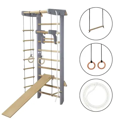 Telovadna, švedska lestev za dom Numi Plus siva