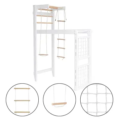 Telovadna, švedska lestev za dom Cherry Play - beli les