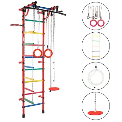 Telovadna, švedska lestev za dom Gamma Plus - rdeča