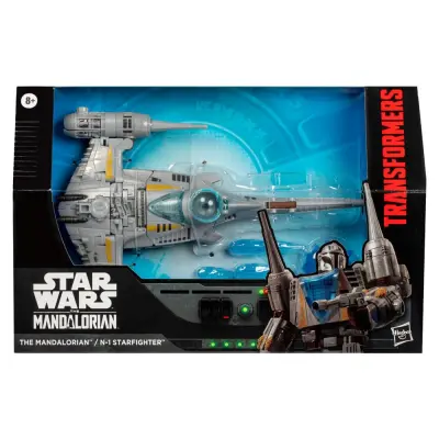 Akcijska figura Star Wars x Transformers Mandalorian / N-1 Starfighter 19 cm