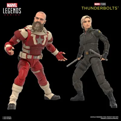 Thunderbolts Marvel Legends Akcijska figura 2-pak Jelena Belova in Rdeči varuh 15 cm
