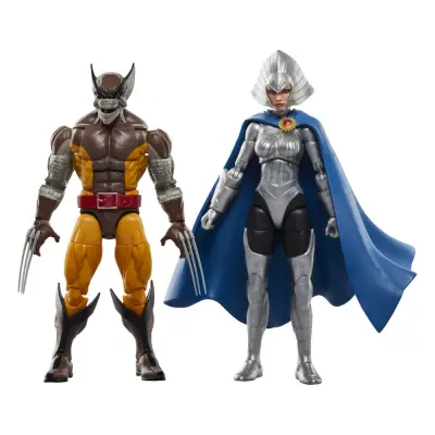 Wolverine 50. obletnica Marvel Legends akcijska figura 2-paket Wolverine in Lilandra