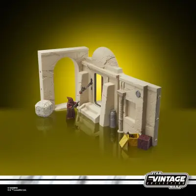 Igralni komplet Vojne zvezd Epizoda IV Vintage Collection Streets of Mos Eisley z Jawo