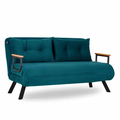Vrnjen artikel - ATELIER DEL SOFA Sando 2-Seater - Petrol Green raztegljiv dvosed
