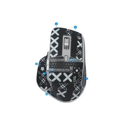 Izboljšane nalepke za miško za Logitech MX Master 3S Black