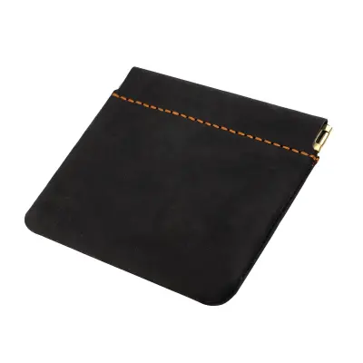 Usnjena denarnica za kovance in ključe - Kompaktna torbica za šminko in ključe