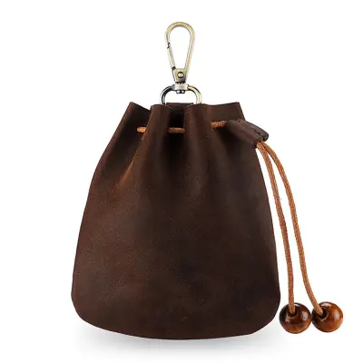 Vsestranski etui za ključe iz pravega usnja - ročno izdelana denarnica