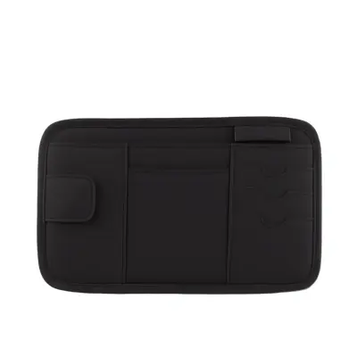 Usnjen Organizator za Avtomobilski Senčnik: Prenosljiv Večnamenski Shranjevalnik