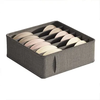 Komplet 2 škatel za shranjevanje z več predelki - idealno za organizacijo nogavic, spodnjega perila in oblačil