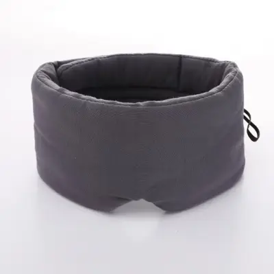 Globoko Siva Zatemnitvena Maska za Spanje - Nastavljiva & Udobna Zaščita Oči