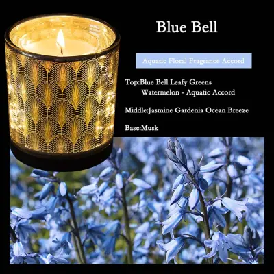 Bluebell svetlobno občutljiva aromaterapevtska sveča - romantičen vonj za dom