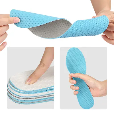 Udobni in zračni latex vložki za čevlje velikosti 43-44, sivi   E