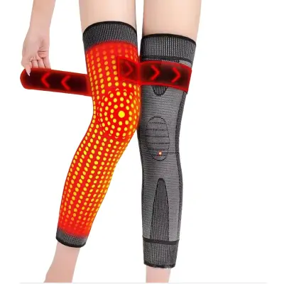 Črni kolenski opornik z navadnim pelinom z dvojnimi šivi, univerzalna velikost (par)