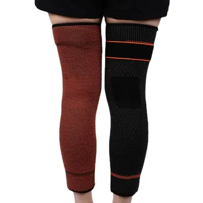 Dolge kolenske opornice iz flisa - toplotni grelniki za noge za tek in kolesarjenje  L