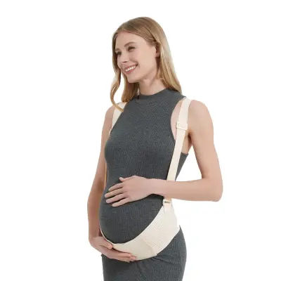 Pas za podporo trebuha v pozni nosečnosti - lajšanje bolečin v medenici in hrbtu Skin color XL