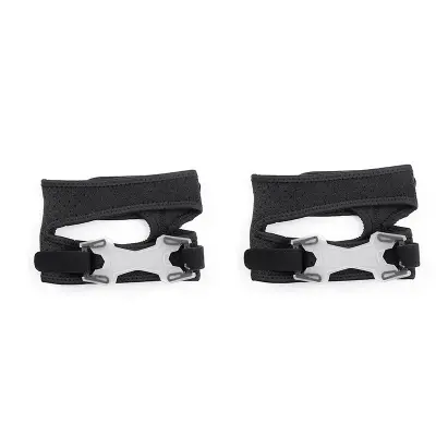 Dvojni Trak za Podporo Pogačice s Silikonsko Blazinico - Nastavljiva Kolenska Opornica za Šport  L