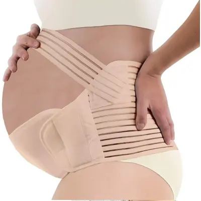 Nastavljiv nosečniški pas za podporo trebuha - Dihajoč pas za lajšanje bolečin v hrbtu  M