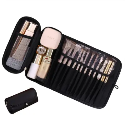 Večnamenska zložljiva torbica za ličila - Profesionalna kozmetična torbica Black