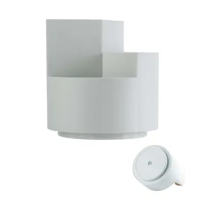 360-stopinjski vrtljiv organizator za čopiče in pisala - namizni shranjevalnik Grey