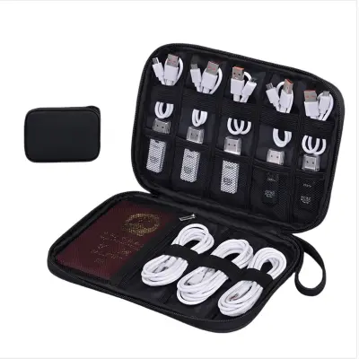 Prenosna digitalna torba za shranjevanje - Univerzalni organizator dodatkov Black