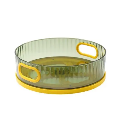 360° Vrtljiv Organizator: Večnamenski Pladenj za Kozmetiko, Začimbe in Več Green