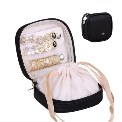 Mini izvrstna prenosna torbica za nakit z vrvico - organizirajte svoje zaklade