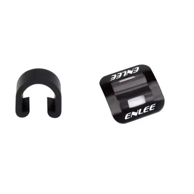 100-delni komplet vodil za kable s sponko C za kolesa - črna