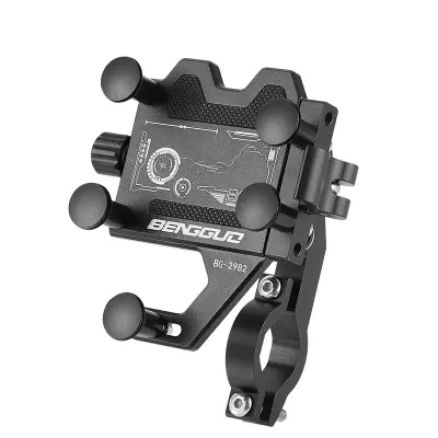 Hitro Sprostitev Blažilnik Aluminij Zlitine Nosilec za Telefon s Gumbom