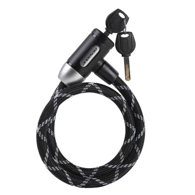 Nylonska jeklena kabelska ključavnica za kolo proti kraji - prenosna varnost koles
