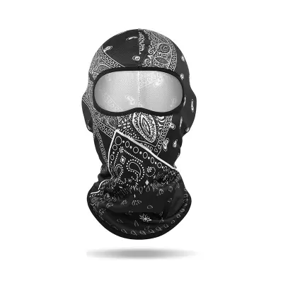 Potiskana mrežasta balaklava Podloga za motoristično čelado - Dihljiva glava