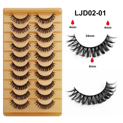 10 Parov 5D Dramatičnih Umetnih Trepalnic - Volumen in Večkratna Uporaba